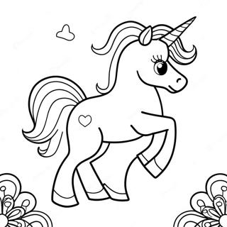 Magical Unicorn With Sprinkles Coloring Page 72055-57037