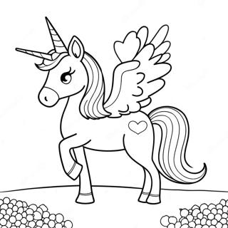 Magical Unicorn With Sprinkles Coloring Page 72055-57038