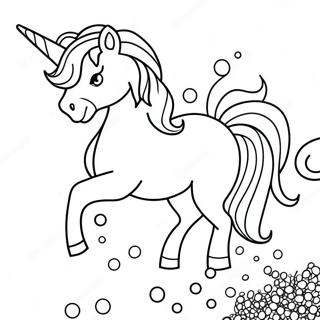 Magical Unicorn With Sprinkles Coloring Page 72055-57039