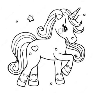 Magical Unicorn With Sprinkles Coloring Page 72055-57040