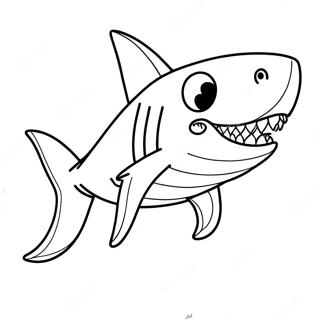 Shark Puppet Craft Coloring Page 72064-57052