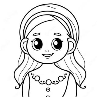 Cute Alexa With A Smile Coloring Page 72155-57127