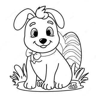 Easter Dog Coloring Page 72174-57140