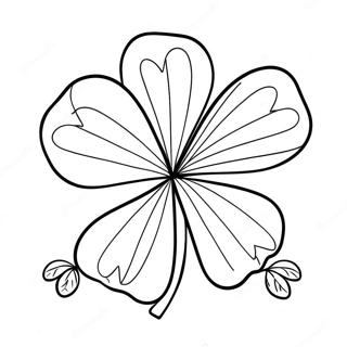 Four Leaf Clover Coloring Pages