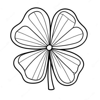 Four Leaf Clover Coloring Page 7220-5766