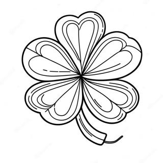 Four Leaf Clover Coloring Page 7220-5768