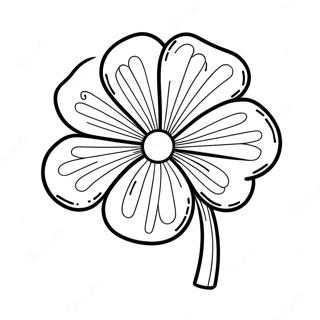 Four Leaf Clover Coloring Pages