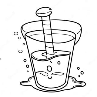 Drinking Water Coloring Pages