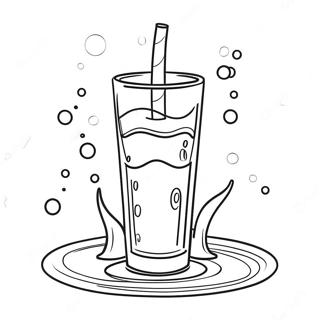 Drinking Water Coloring Page 72224-57180