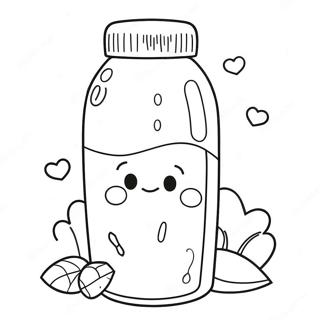 Cute Water Bottle Coloring Page 72225-57202