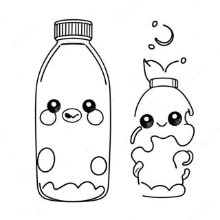 Cute Water Bottle Coloring Page 72225-57203