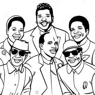 Soulful Motown Singers Coloring Page 72305-57241