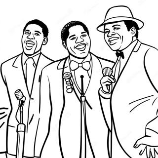 Soulful Motown Singers Coloring Page 72305-57243