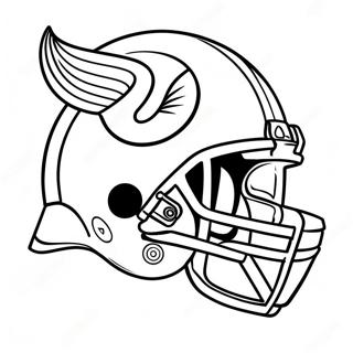 Minnesota Vikings Logo Coloring Page 7230-5764