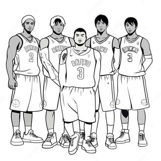 Kuroko S Basketball Team Coloring Page 72314-57253