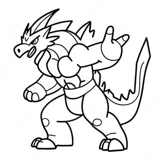 Zamazenta In Battle Pose Coloring Page 72365-57290