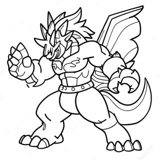 Zamazenta In Battle Pose Coloring Page 72365-57291