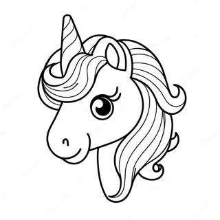 Unicorn Emoji Coloring Pages