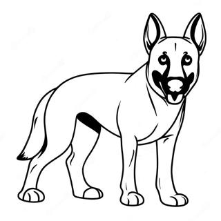 Belgian Malinois Dog Coloring Page 72384-57311