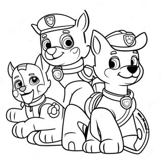 Paw Patrol Moto Pups Boyama Sayfası 72394-57304