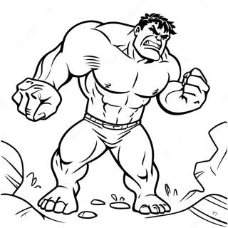 Hulk Smashing Abomination Coloring Page 72435-57353