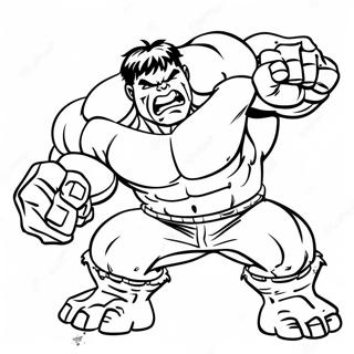 Hulk Smashing Abomination Coloring Page 72435-57354