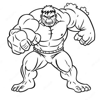 Hulk Smashing Abomination Coloring Page 72435-57356