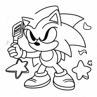 Sonic Süperstarlar Boyama Sayfaları