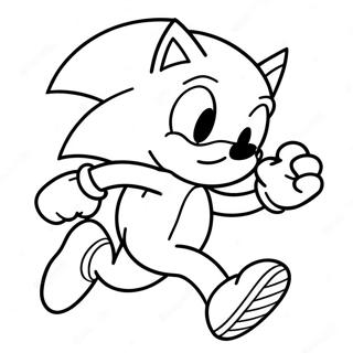 Pagina Da Colorare Di Sonic Che Corre Veloce 72465-57377