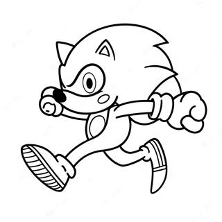 Pagina Da Colorare Di Sonic Che Corre Veloce 72465-57379