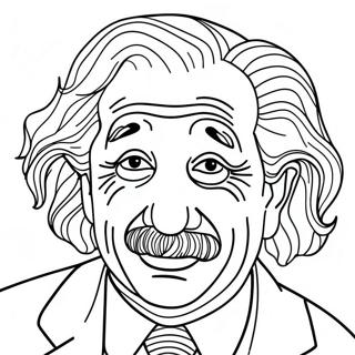 Albert Einstein Porträtt Målarbok 72484-57392