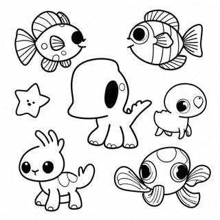 Colorful Flippy Animals Coloring Page 72505-57402