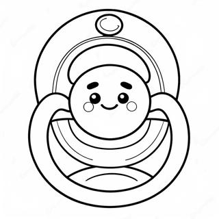 Pacifier Coloring Pages