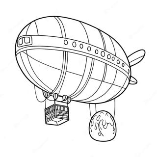 Blimp Coloring Pages