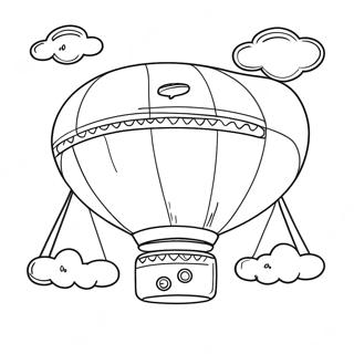 Blimp Coloring Pages