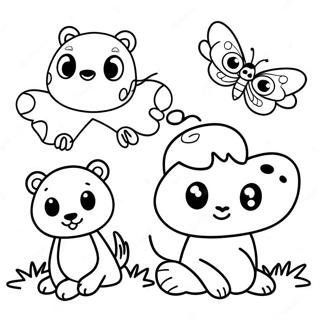 2 Year Olds Fun Animals Coloring Page 72544-57437