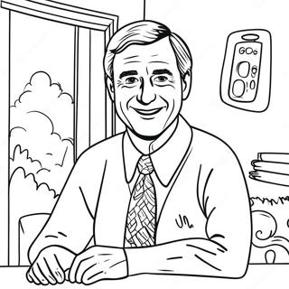 Friendly Mr Rogers Coloring Page 72565-57454