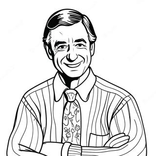 Friendly Mr Rogers Coloring Page 72565-57455