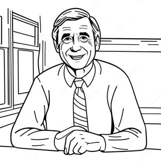 Friendly Mr Rogers Coloring Page 72565-57456