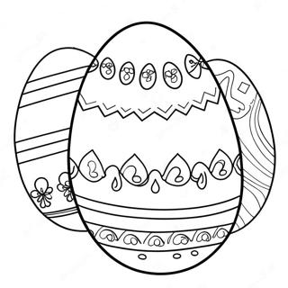 Colorful Easter Egg Addition Coloring Page 72585-57473