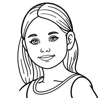 Realistic Girl Coloring Pages