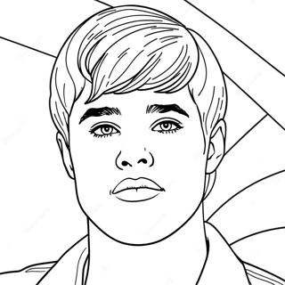 Justin Bieber Coloring Page 7260-5791