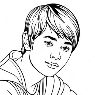 Justin Bieber Coloring Page 7260-5792