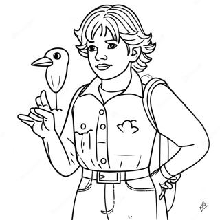 Stranger Things Robin Coloring Page 72614-57486