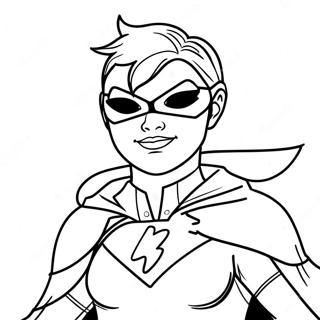 Cool Robin In Her Iconic Outfit Coloring Page 72615-57490