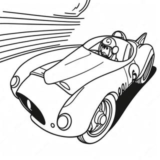 Speed Racer In Fast Car Coloring Page 72625-57513