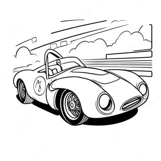 Speed Racer In Fast Car Coloring Page 72625-57515