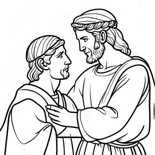 David And Jonathan Coloring Pages