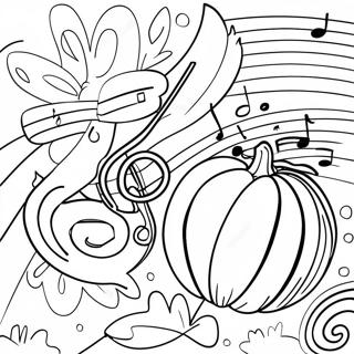 Thanksgiving Music Notes Coloring Page 72664-57530