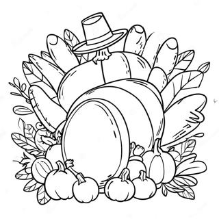 Thanksgiving Music Coloring Pages